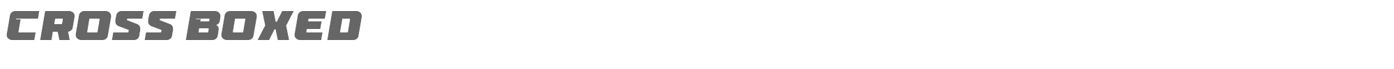 Cross Boxed Cross Boxed.ttf font preview